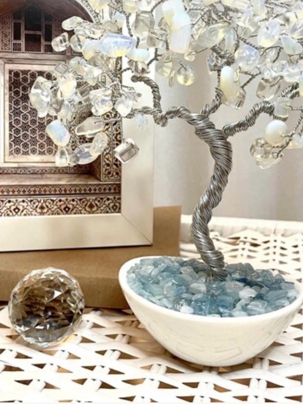 Moonstone Crystal Gem Tree